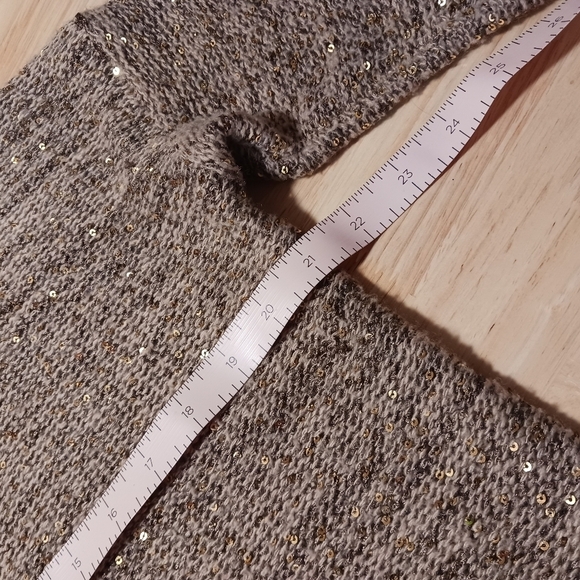 YA Los Angles Gold Sequin Sweater Christmas Holiday New Year - Picture 7 of 7